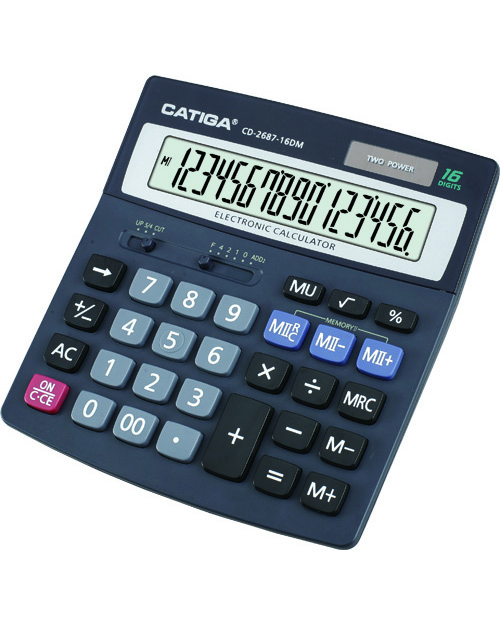 16 Digits Double Memory Calculator