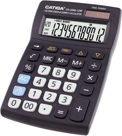 12 Digits Check & Correct Calculator