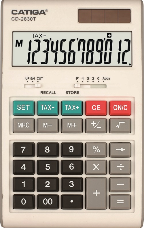 12 Digits Tax Function Calculator