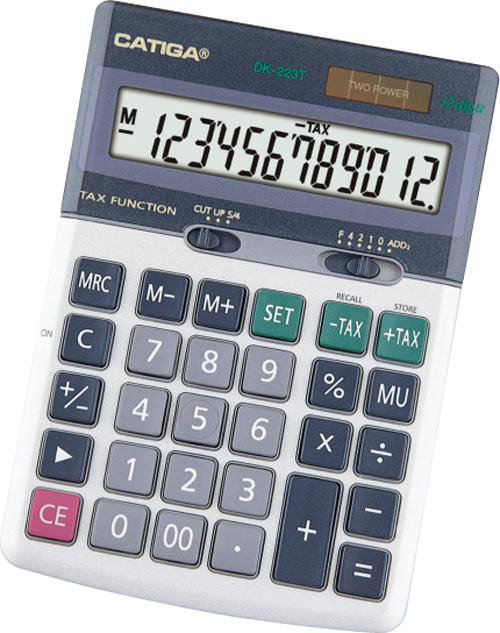 12 Digits Tax Function Calculator