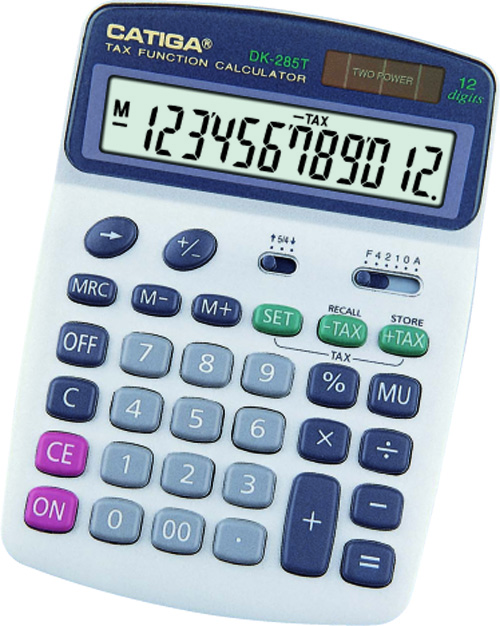 12 Digits Tax Function Calculator