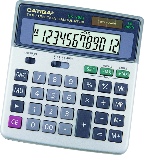 12 Digits Tax Function Calculator